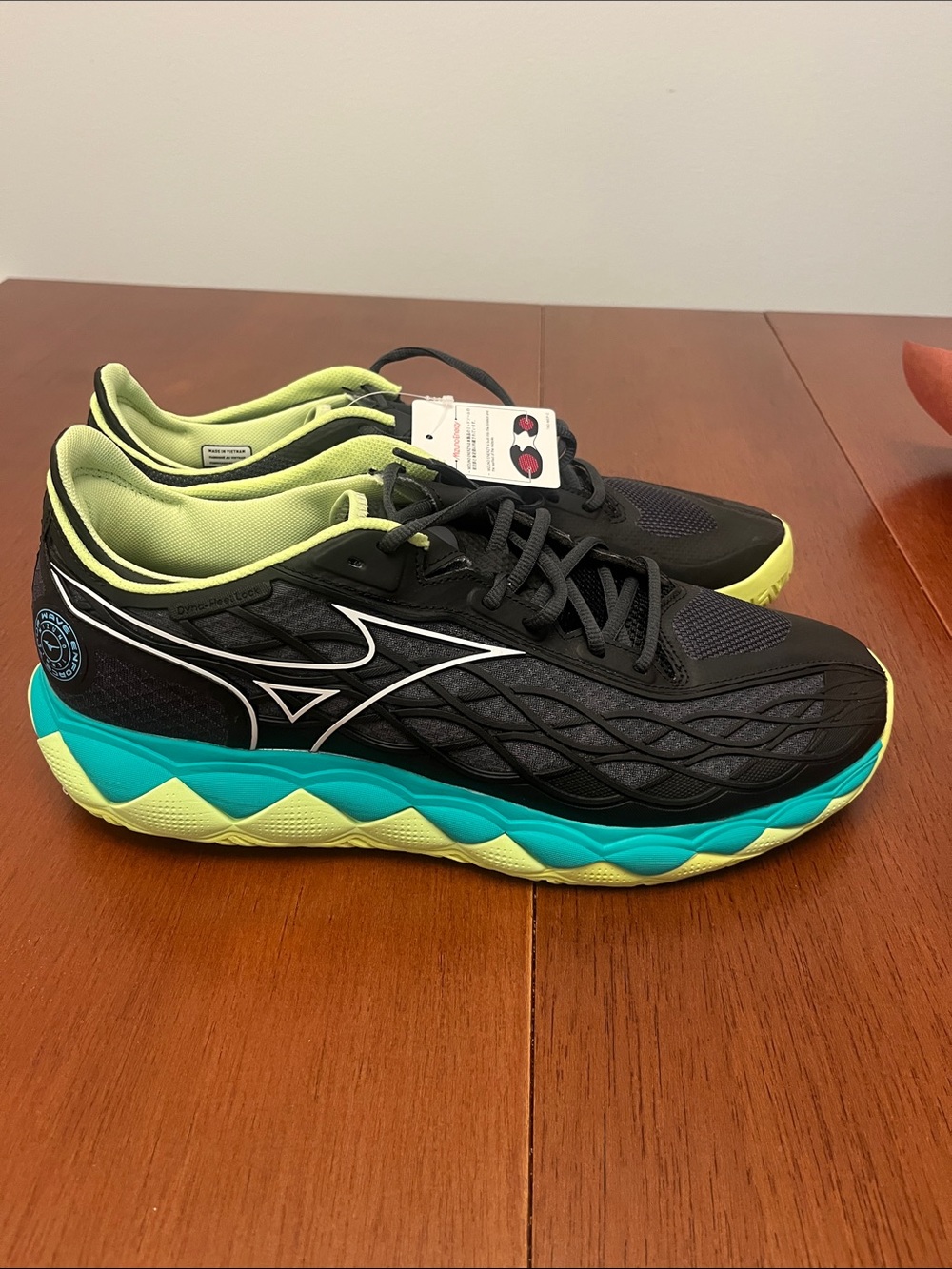 MIZUNO WAVE ENFORCE TOUR AC Black Yellow, Black & Green Sz 13